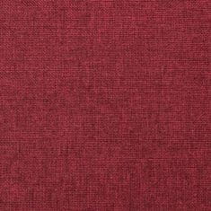 Vidaxl Podnožka, vínovočervená, 78x56x32 cm, čalúnená látkou
