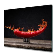 tulup.sk Sklenená doska na krájanie Chilli korenie 60x52 cm