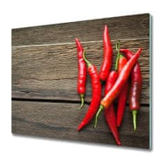 tulup.sk Sklenená doska na krájanie Chilli papričky 60x52 cm