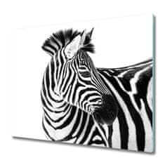 tulup.sk Sklenená doska na krájanie Zebra v snehu 2x30x52 cm