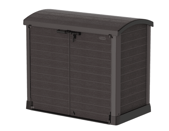 DURAMAX StoreAway ARC 1200 l Plastový záhradný úložný box 145 x 125 x 82,5 cm - hnedý 86632