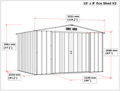 DURAMAX Záhradný domček COLOSSUS ECO 7,8 m² - zelený