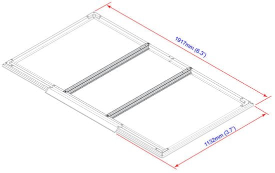 DURAMAX Podlahové profily pre domčeky 2,5 m2 57802