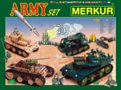 Greatstore Stavebnice MERKUR Army Set 657ks 2 vrstvy v krabici 36x27x5,5cm