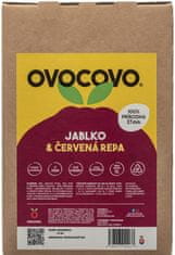 OVOCOVO Jablko-červená repa 100% prírodná ovocná šťava BAG in Box 5l