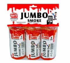 TARRA pyrotechnik DYMOVNICA - JUMBO SMOKE - ČERVENÁ - 3ks s trhacou poistkou