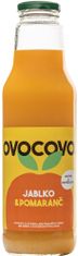 OVOCOVO Jablko-pomaranč ovocná šťava sklo 750 ml SET 6 ks