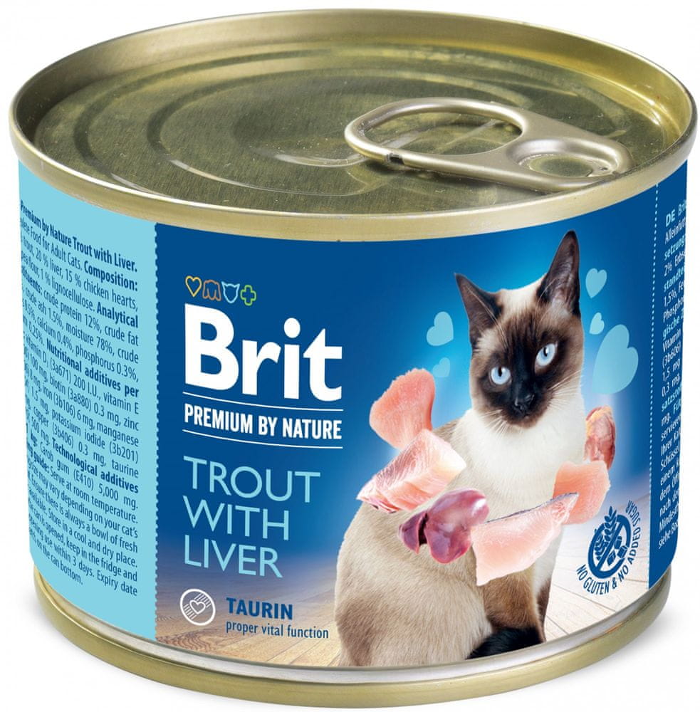 Brit Premium by Nature Trouth with Liver 6x200 g