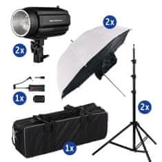 Doerr set 2x Semi DFX-250, stojany, Octagon softboxy, RC a taška