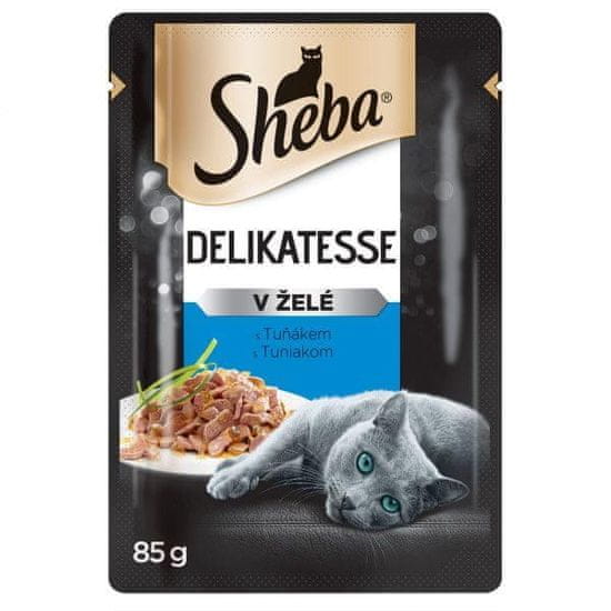 Sheba kapsičky pre dospelé mačky s tuniakom v želé 24x85 g