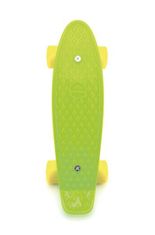 shumee Skateboard - pennyboard 43cm, nosnost 60kg plastové osy, zelená, žlutá kola