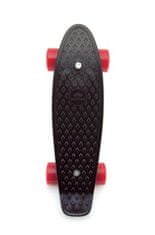 shumee Skateboard - pennyboard 43cm, nosnost 60kg plastové osy, černá, červená kola