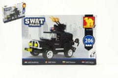 Greatstore Stavebnice Dromader SWAT Policie Auto 206ks v krabici 32x21,5x5cm