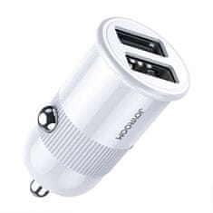 Joyroom C-A06 autonabíjačka 2x USB 3.1A, biela