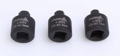 ASTA Hlavice nástrčné na brzdové strmene 3/8 &quot;, 7, 8 a 9 mm, 6hranné, súprava 3 ks - ASTA