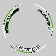 SEFIS sada farebných prúžkov EASY na kolesa Kawasaki Z1000 zelená