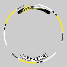 SEFIS sada farebných prúžkov EASY na kolesa Suzuki žltá