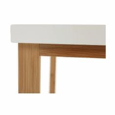 KONDELA Stôl do kúpeľne s policou Selene Typ 5 - prírodná / biela