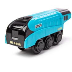 Bigjigs Rail Elektrická lokomotíva Mallard modrá