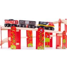 Bigjigs Rail Viacúrovňový set koľají