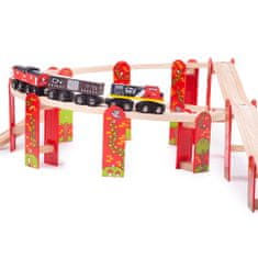 Bigjigs Rail Viacúrovňový set koľají