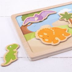 Bigjigs Toys magnetické puzzle dinosauri