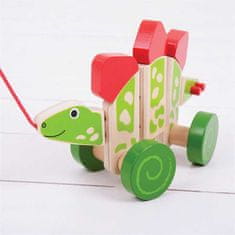 Bigjigs Toys Bigjigs Baby Ťahací dinosaurus