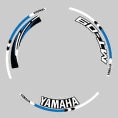 SEFIS sada farebných prúžkov EASY na kolesa Yamaha MT-09 modrá