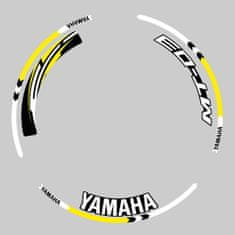 SEFIS sada farebných prúžkov EASY na kolesa Yamaha MT-03 žltá