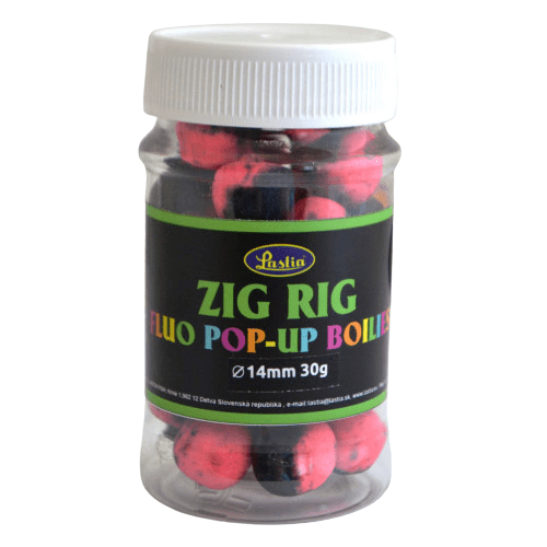 Lastia Zig rig fluo pop-up boilies,14 mm,brutal fish