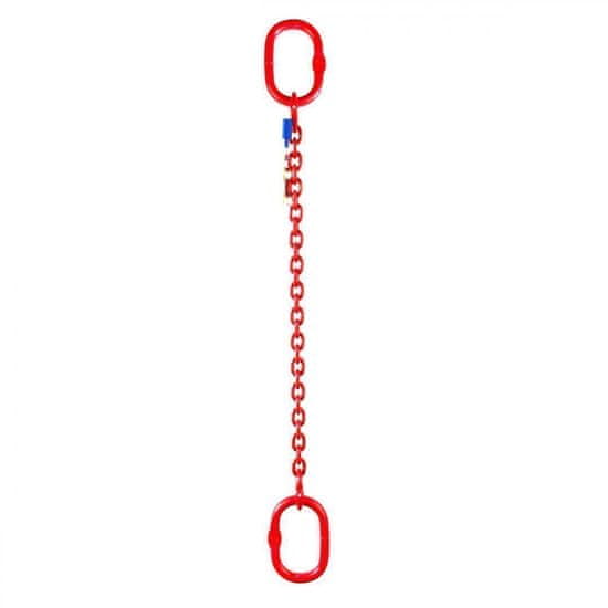 Reťazový záves oko-oko tr 80 so skracovačom (6m, 5300 kg, 13 mm) 6m,5300kg,13mm červena