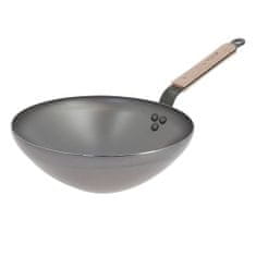 de Buyer WOK panvica , 5718.28, WOK, MINERAL B BOIS, 28 cm, drevená rukoväť, kónická