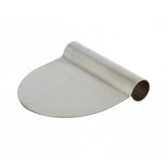 de Buyer ST. STEEL ROUND DOUGH SCRAPER, STIFF 12 X12 CM, ST. STEEL ROUND DOUGH SCRAPER, STIFF 12 X12 CM