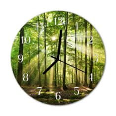 tulup.sk Nástenné sklenené hodiny Lesné príroda fi 30 cm