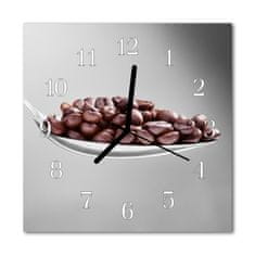 tulup.sk Nástenné sklenené hodiny Kávová lyžička 30x30 cm