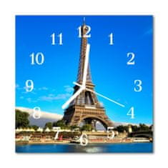 tulup.sk Nástenné sklenené hodiny Eiffelova veža 30x30 cm