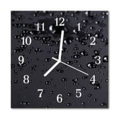 tulup.sk Nástenné sklenené hodiny Kvapky 30x30 cm