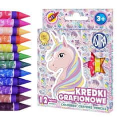 Astra Detské grafitové farbičky bez dreva UNICORN, sada 12ks, 316121009