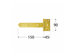 DOMAX Záves bránový ZB 150 150x45x90