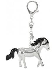 Hollywood Prívesok kovový - koník Horses Dreams - strieborný - 6,5 cm 