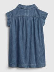 Gap Detské šaty denim med button trough dress 18-24M