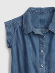 Gap Detské šaty denim med button trough dress 18-24M