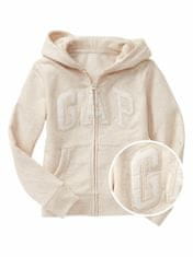 Gap Detská mikina Logo zip hoodie in fleece S