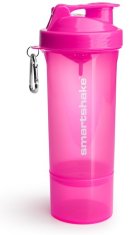 SmartShake Šejker Slim 400+100ml neón blue