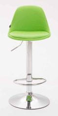BHM Germany Barová stolička Kiel (SET 2 ks), syntetická koža, zelená