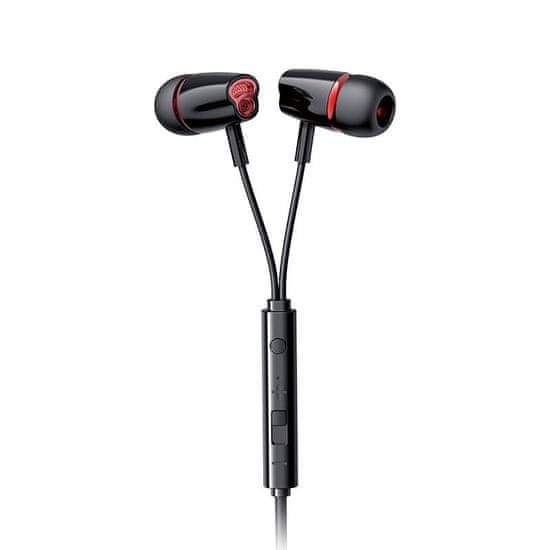Joyroom In-ear Wired Control slúchadlá do uší 3.5mm, čierne