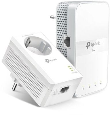 Výkonný Powerline adaptér TP-Link TL-WPA7617KIT RJ-45 Gigabit Ethernet LAN praktické funkcie ultrarýchla prenosová rýchlosť Wi-Fi powerline stlačenie jedného tlačidla vysoká efektivita spoľahlivosť dosah 300 m