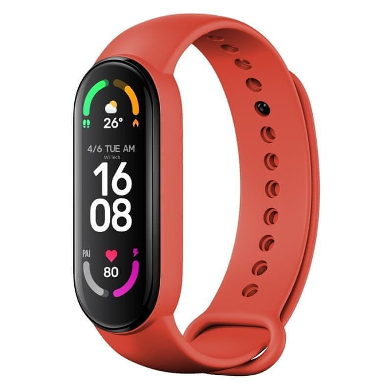 FIXED Silikónový remienok Silicone Strap pre Xiaomi Mi Band 5 / Mi Band 6 FIXSSTB-637-RD, červený