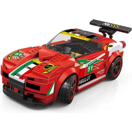 Wange Wange Supercar stavebnica Ferrari Italia GT2 kompatibilná 164 dielov