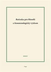 Ladislav Benyovszky: Ročenka pro filosofii a fenomenologický výzkum 2015